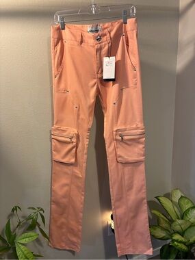 Genuine Authentic Men’s Stacked Fit Cargo Pants 30x32 Salmon Cargo Pants NWT